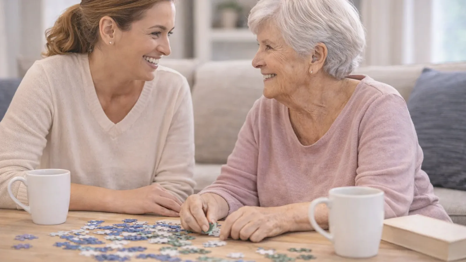 Caregiver providing in-home support