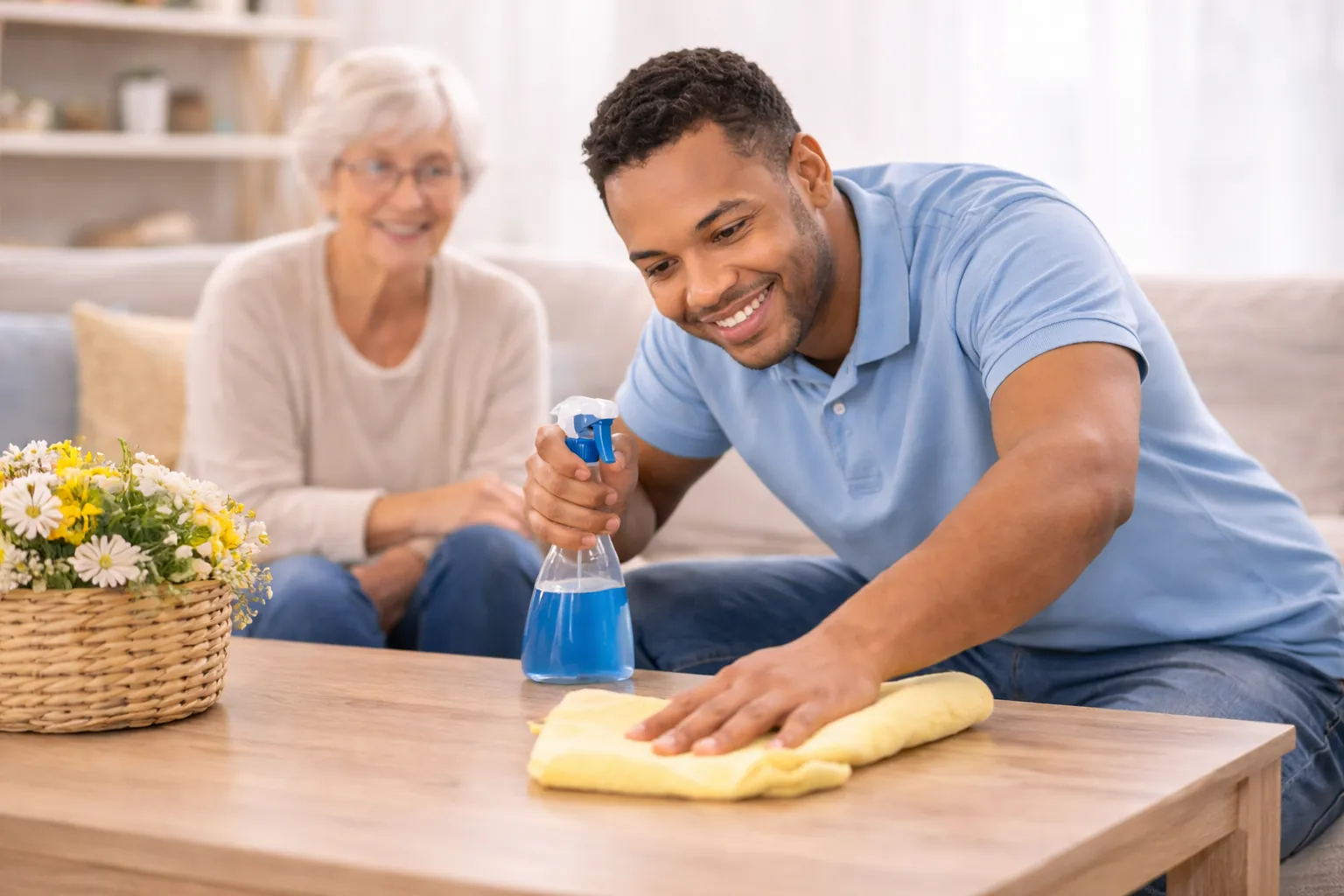 Light housekeeping and laundry